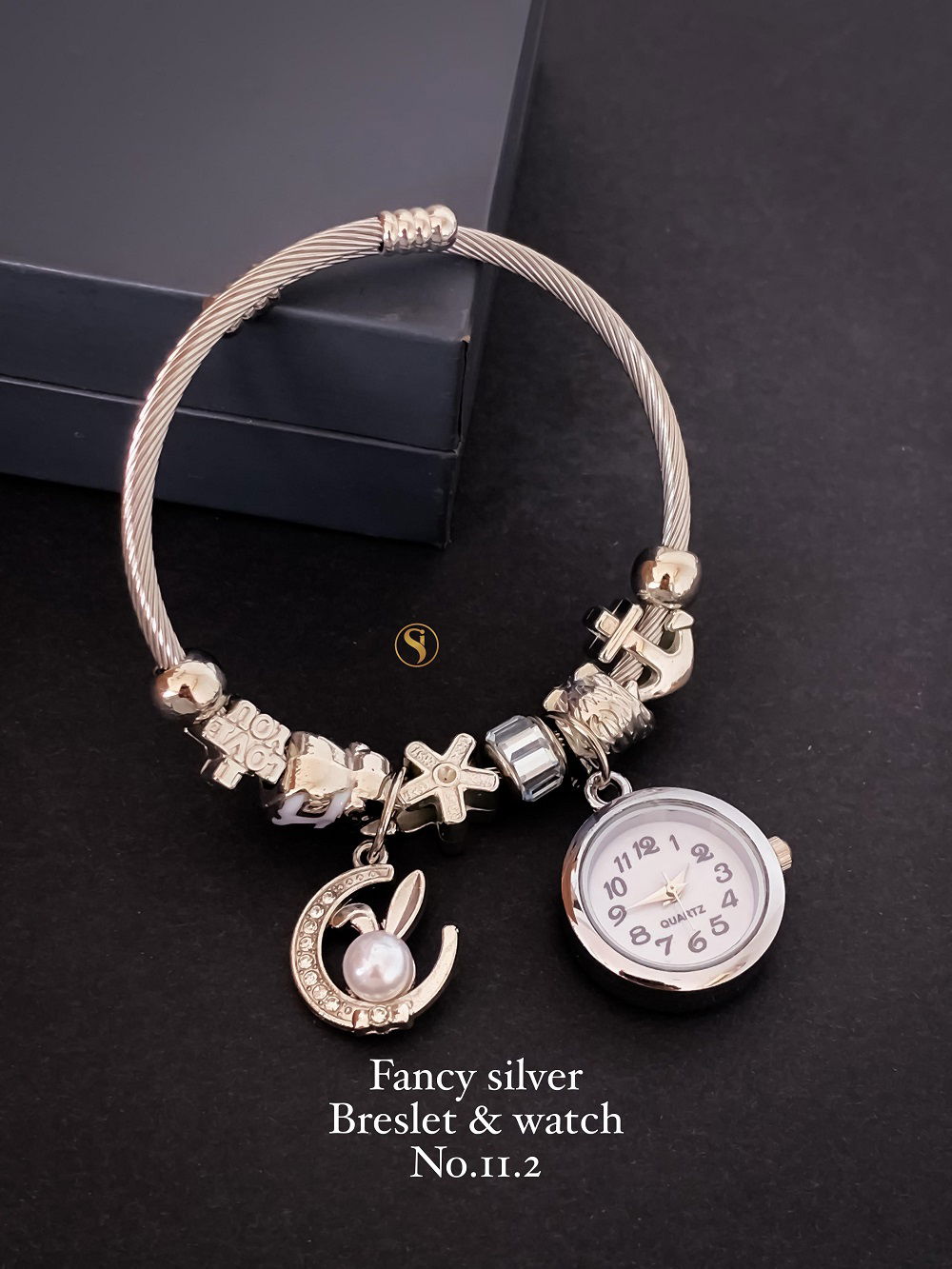 Fancy Party Wear Silver Bracelets And Watch Wholesale Shop In Surat

